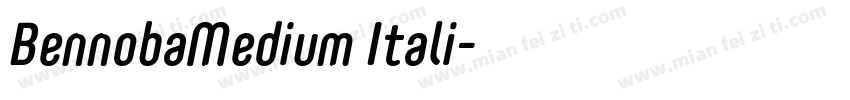 BennobaMedium Itali字体转换